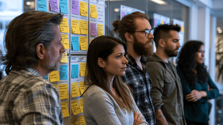 Operations team mapping workflow friction, handoffs, bottlenecks, and automation opportunities.