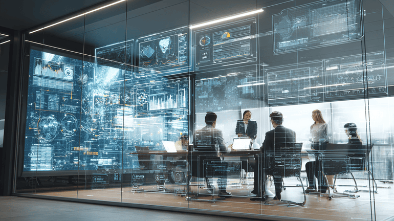 Board reviewing an AI governance operating model