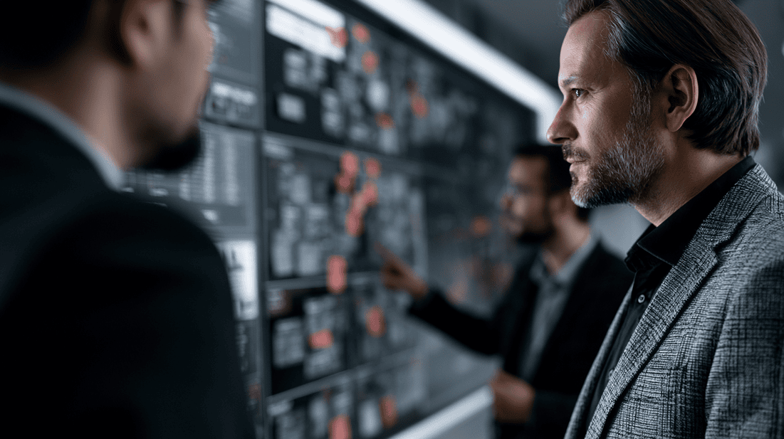 Executives reviewing warning signs of an AI program starting without readiness, ownership, or governance.